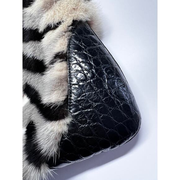 Vintage Gucci mink Crocodile big Jackie bag - Picture 5 of 10